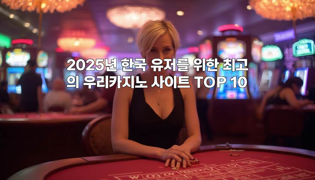 2025년 한국 유저를 위한 최고의 우리카지노 사이트 TOP 10